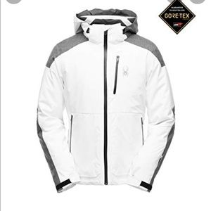 Spyder 🕷 Men’s Avenger Gore-Tex ski jacket White/Tech Flannel/Black